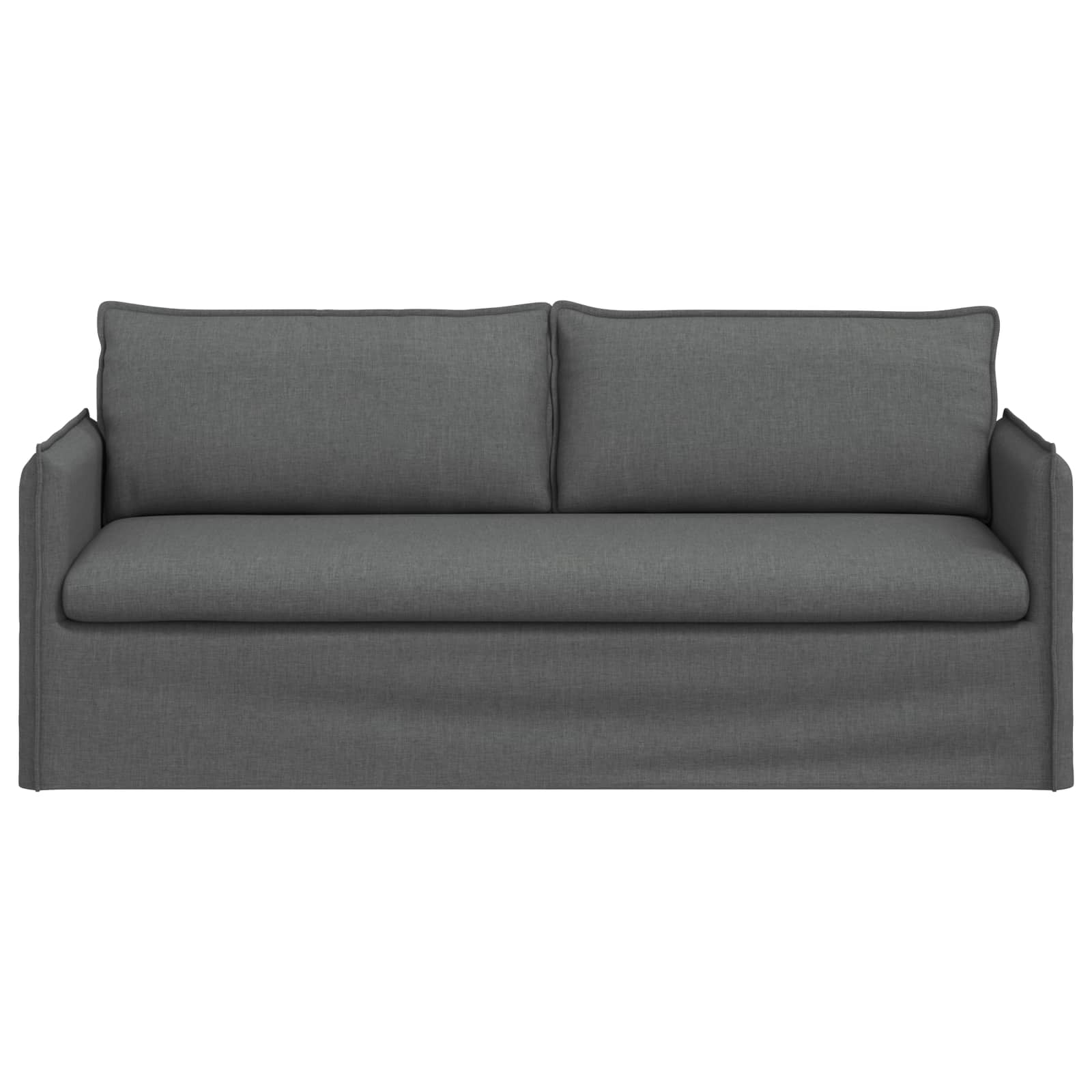 Bank Donkergrijs 196 x 82 x 85 cm Stof is nu te koop bij PeponiXL, paradijselijk wonen!