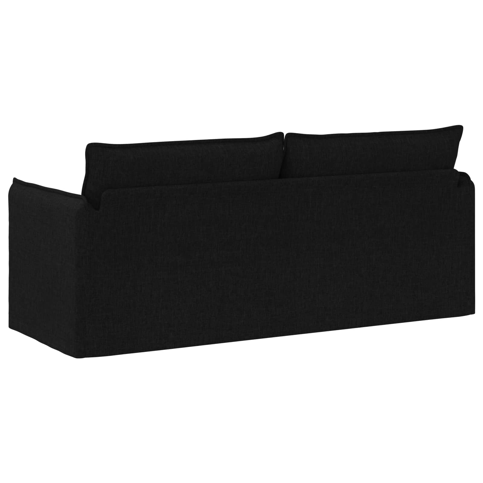 Bank Zwart 196 x 82 x 85 cm Stof is nu te koop bij PeponiXL, paradijselijk wonen!