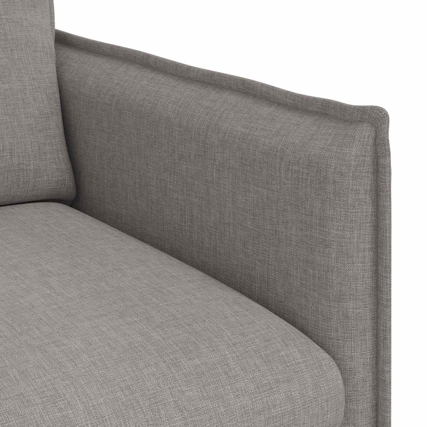 Bank Taupe 196 x 82 x 85 cm Stof is nu te koop bij PeponiXL, paradijselijk wonen!