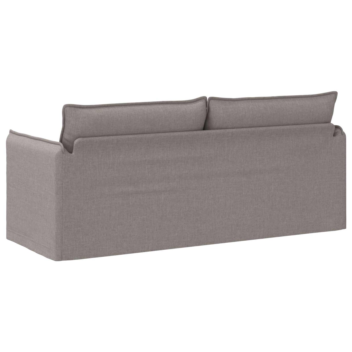 Bank Taupe 196 x 82 x 85 cm Stof is nu te koop bij PeponiXL, paradijselijk wonen!