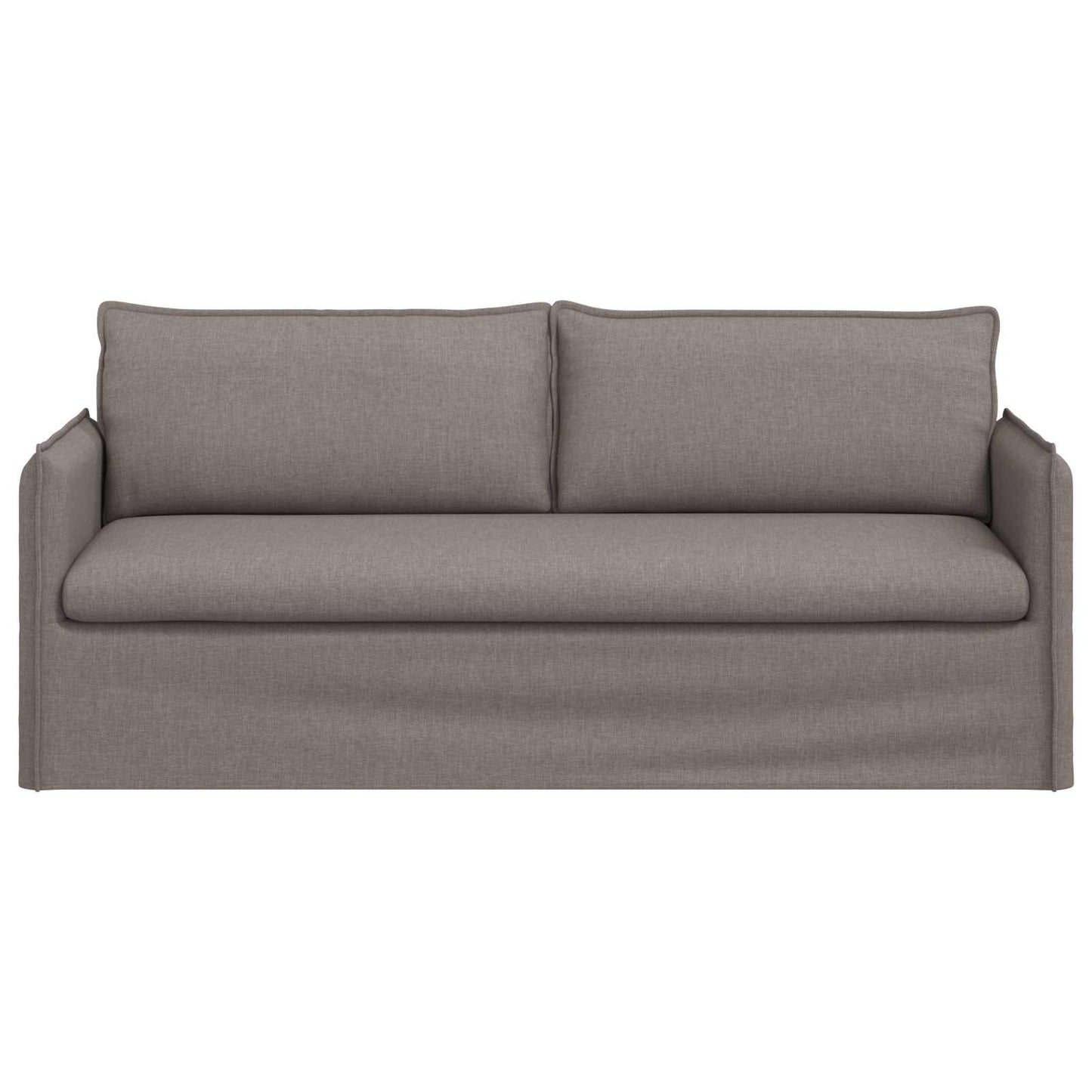 Bank Taupe 196 x 82 x 85 cm Stof is nu te koop bij PeponiXL, paradijselijk wonen!