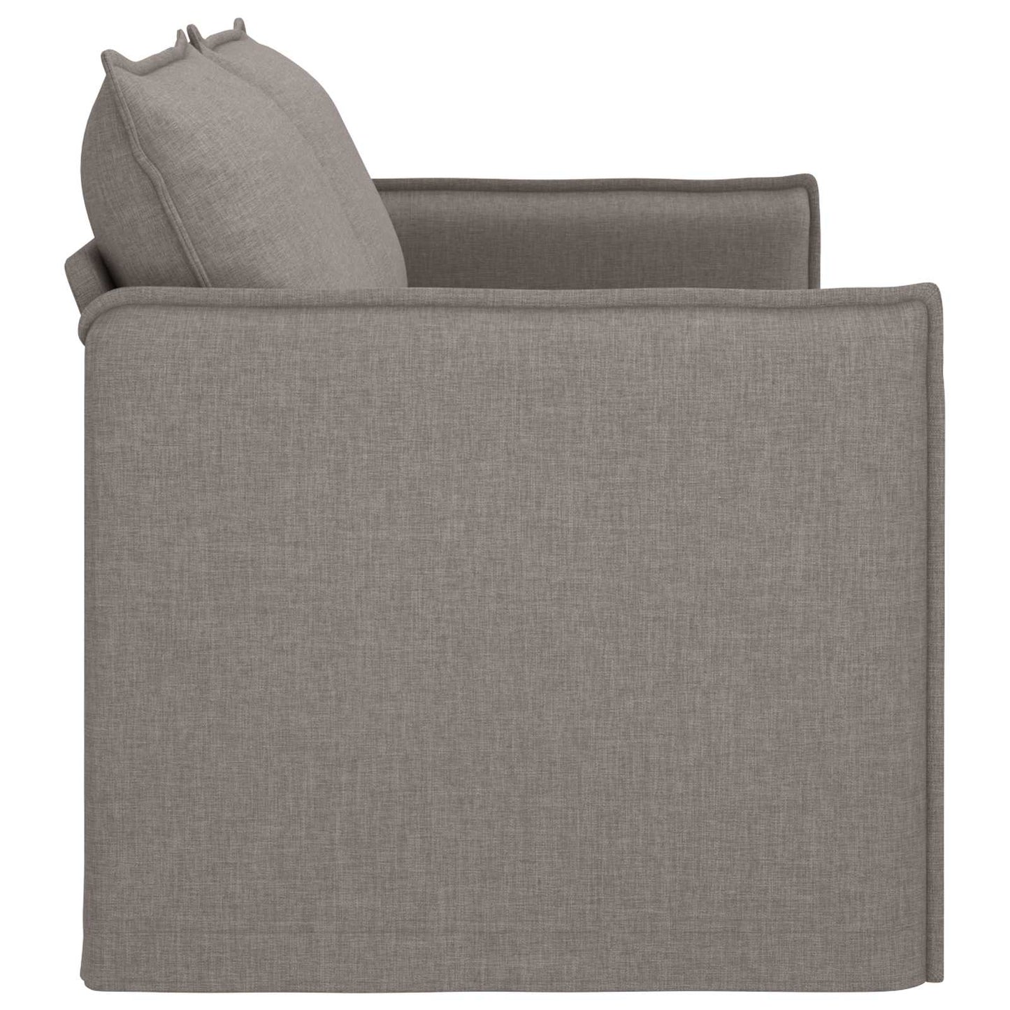 Bank Taupe 196 x 82 x 85 cm Stof is nu te koop bij PeponiXL, paradijselijk wonen!