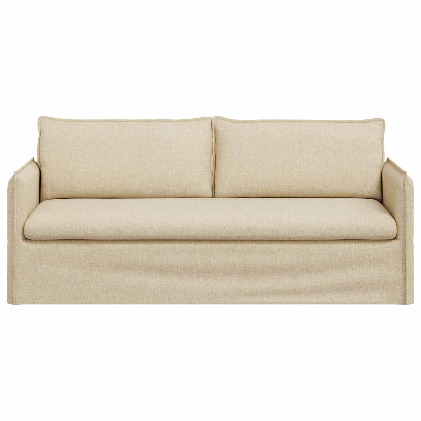 Bank Crème 196 x 82 x 85 cm Stof is nu te koop bij PeponiXL, paradijselijk wonen!
