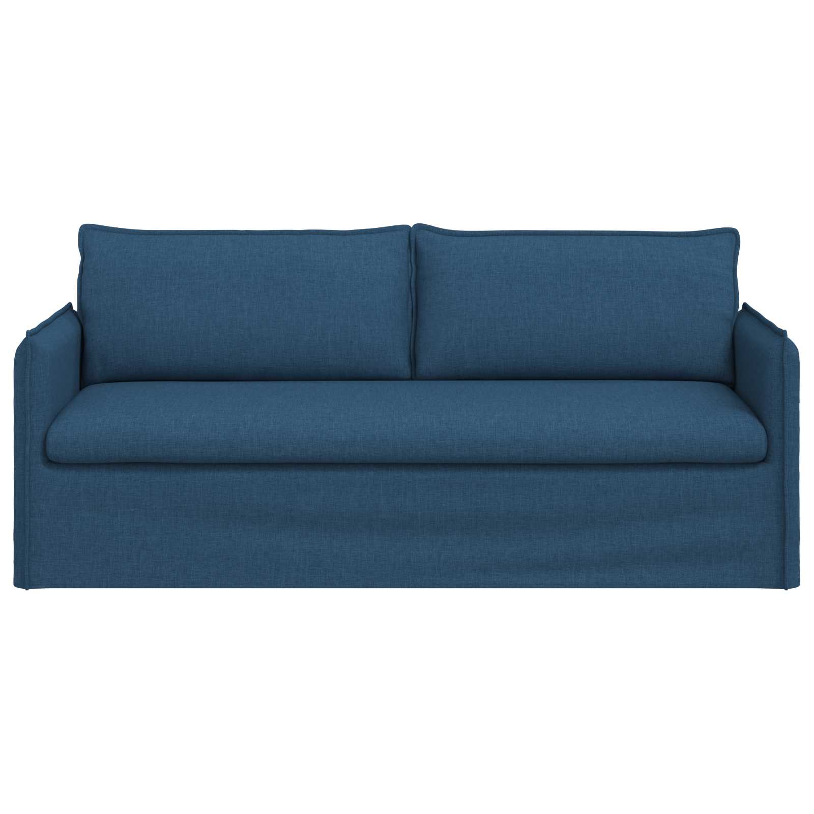 Bank Blauw 196 x 82 x 85 cm Stof is nu te koop bij PeponiXL, paradijselijk wonen!