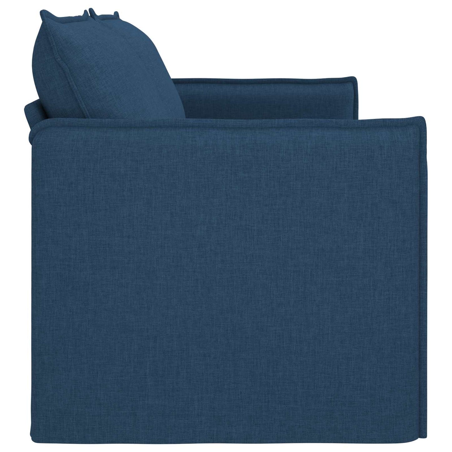 Bank Blauw 196 x 82 x 85 cm Stof is nu te koop bij PeponiXL, paradijselijk wonen!