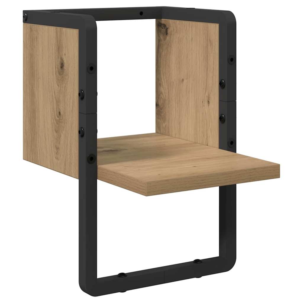 Wandplank Ambachtelijk eiken 20 x 25 x 30 cm Bewerkt hout is nu te koop bij PeponiXL, paradijselijk wonen!