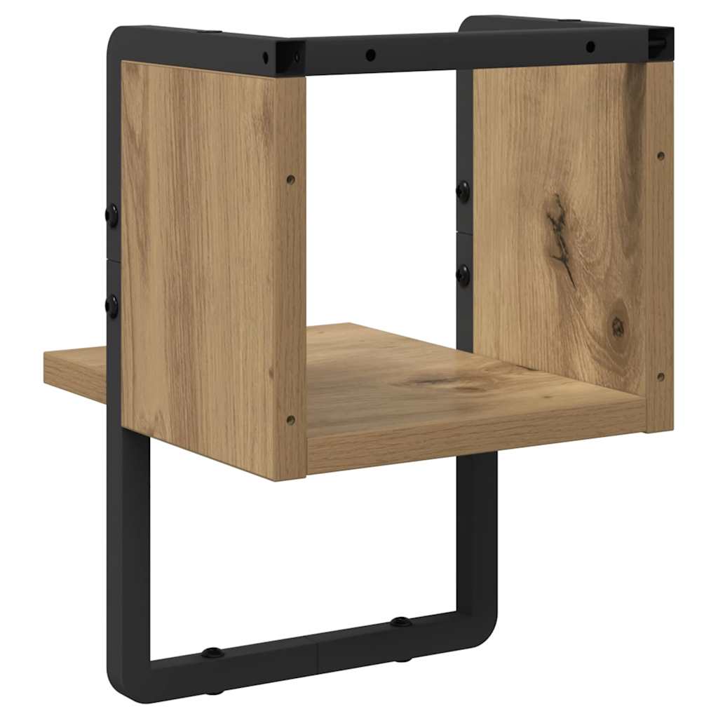 Wandplank Ambachtelijk eiken 20 x 25 x 30 cm Bewerkt hout is nu te koop bij PeponiXL, paradijselijk wonen!