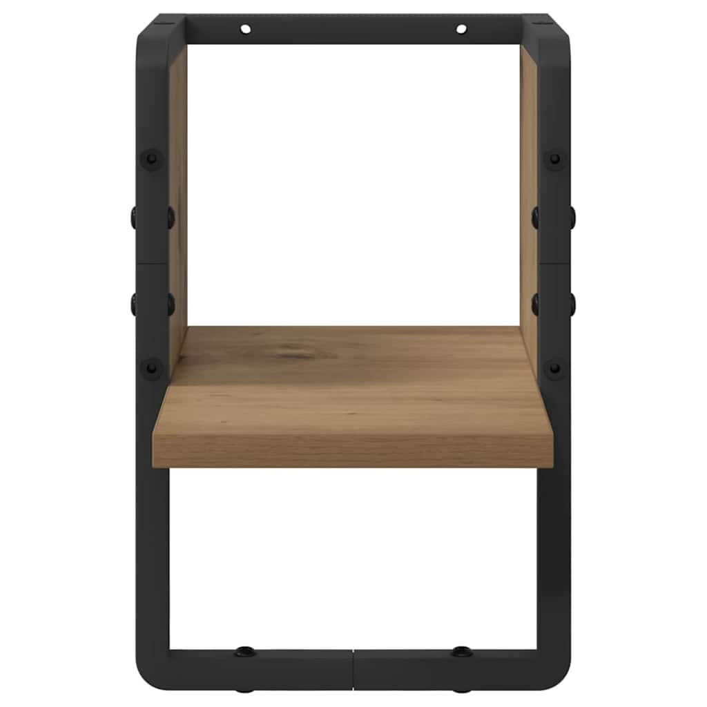 Wandplank Ambachtelijk eiken 20 x 25 x 30 cm Bewerkt hout is nu te koop bij PeponiXL, paradijselijk wonen!