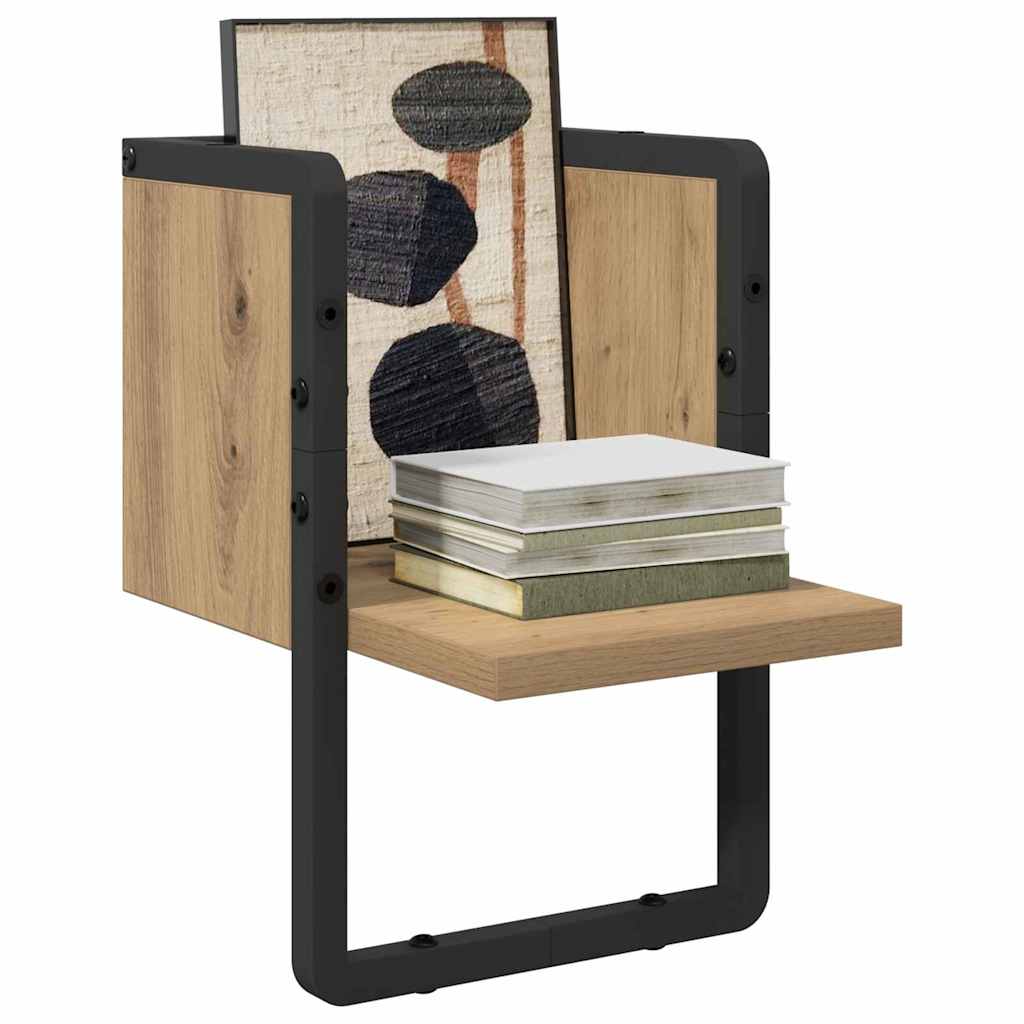 Wandplank Ambachtelijk eiken 20 x 25 x 30 cm Bewerkt hout is nu te koop bij PeponiXL, paradijselijk wonen!