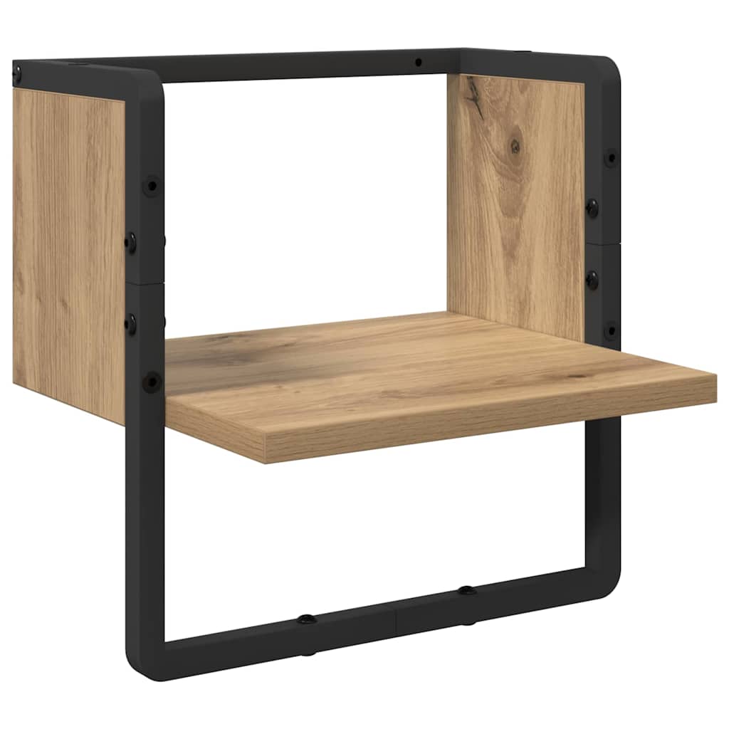 Wandplank Ambachtelijk eiken 30 x 25 x 30 cm Bewerkt hout is nu te koop bij PeponiXL, paradijselijk wonen!