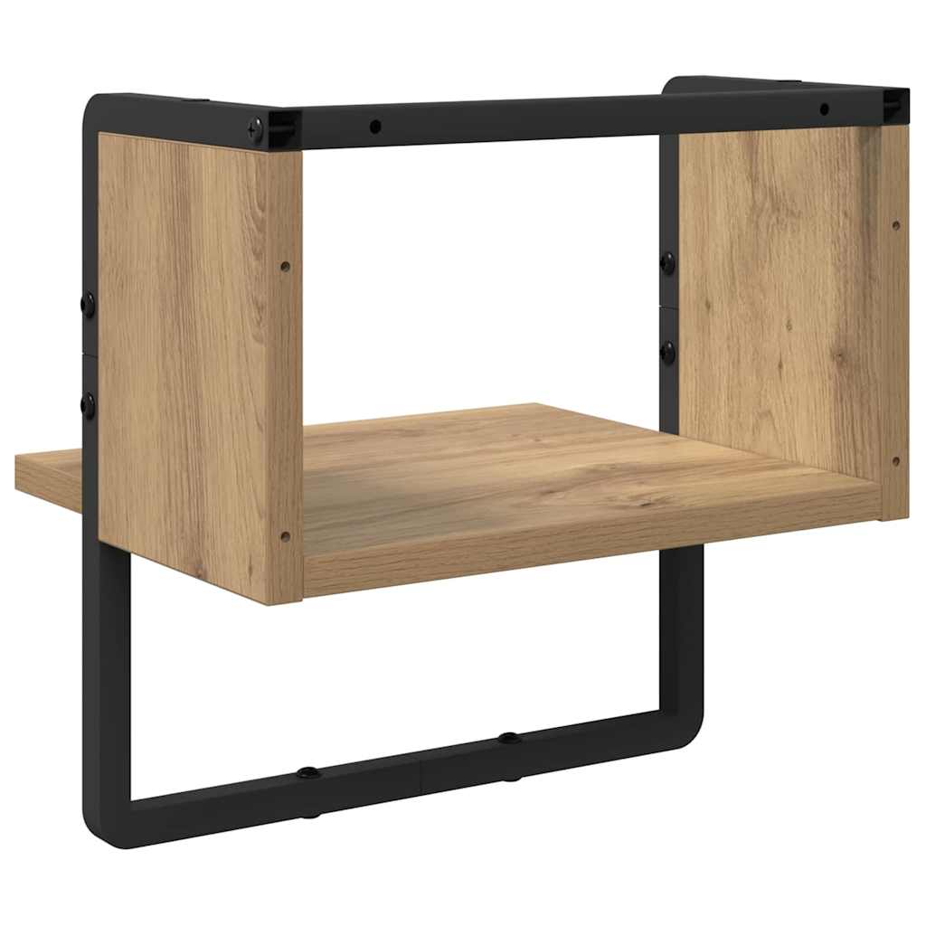 Wandplank Ambachtelijk eiken 30 x 25 x 30 cm Bewerkt hout is nu te koop bij PeponiXL, paradijselijk wonen!