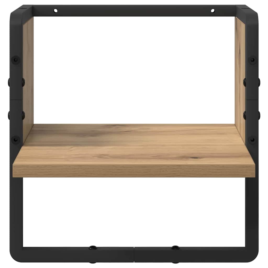 Wandplank Ambachtelijk eiken 30 x 25 x 30 cm Bewerkt hout is nu te koop bij PeponiXL, paradijselijk wonen!