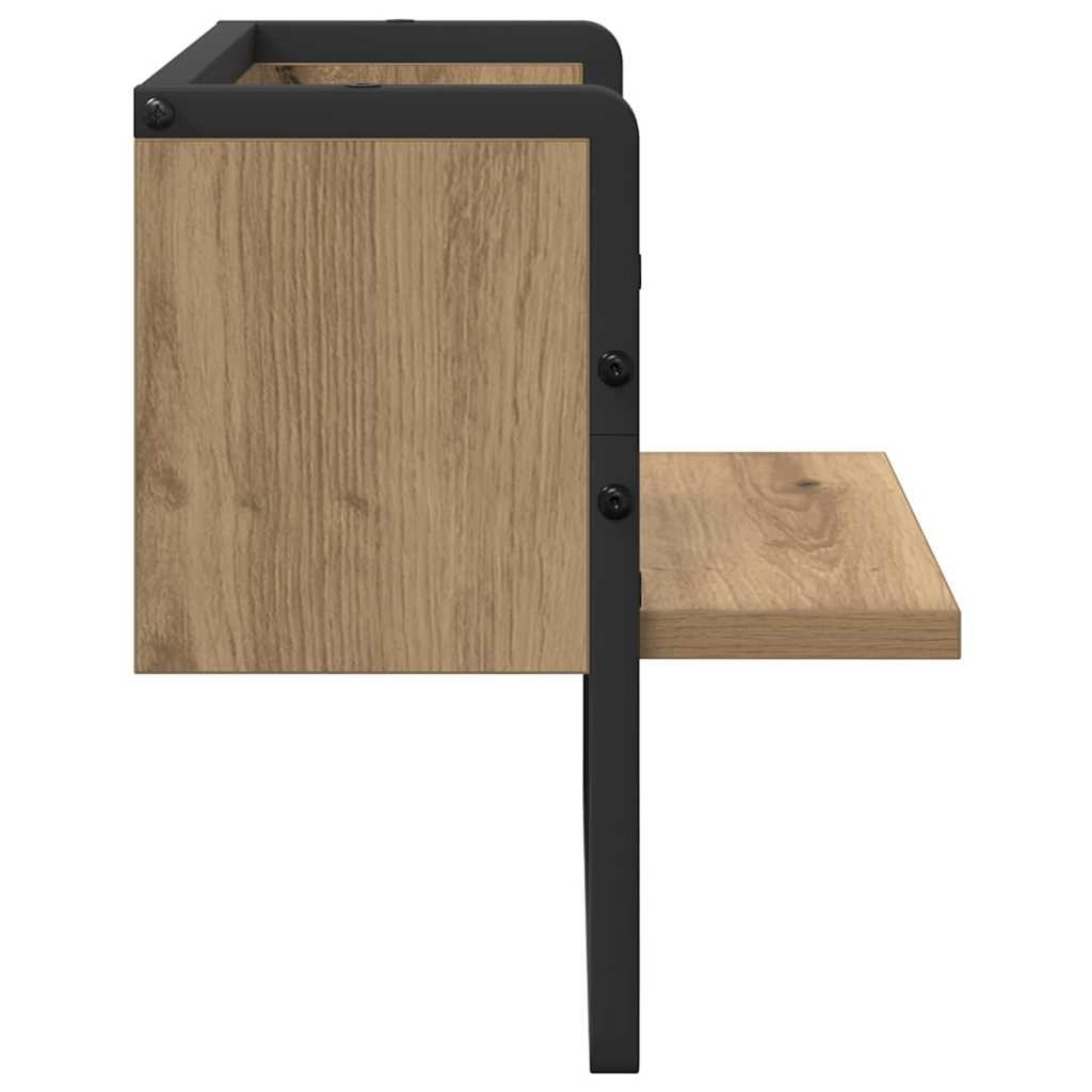Wandplank Ambachtelijk eiken 30 x 25 x 30 cm Bewerkt hout is nu te koop bij PeponiXL, paradijselijk wonen!