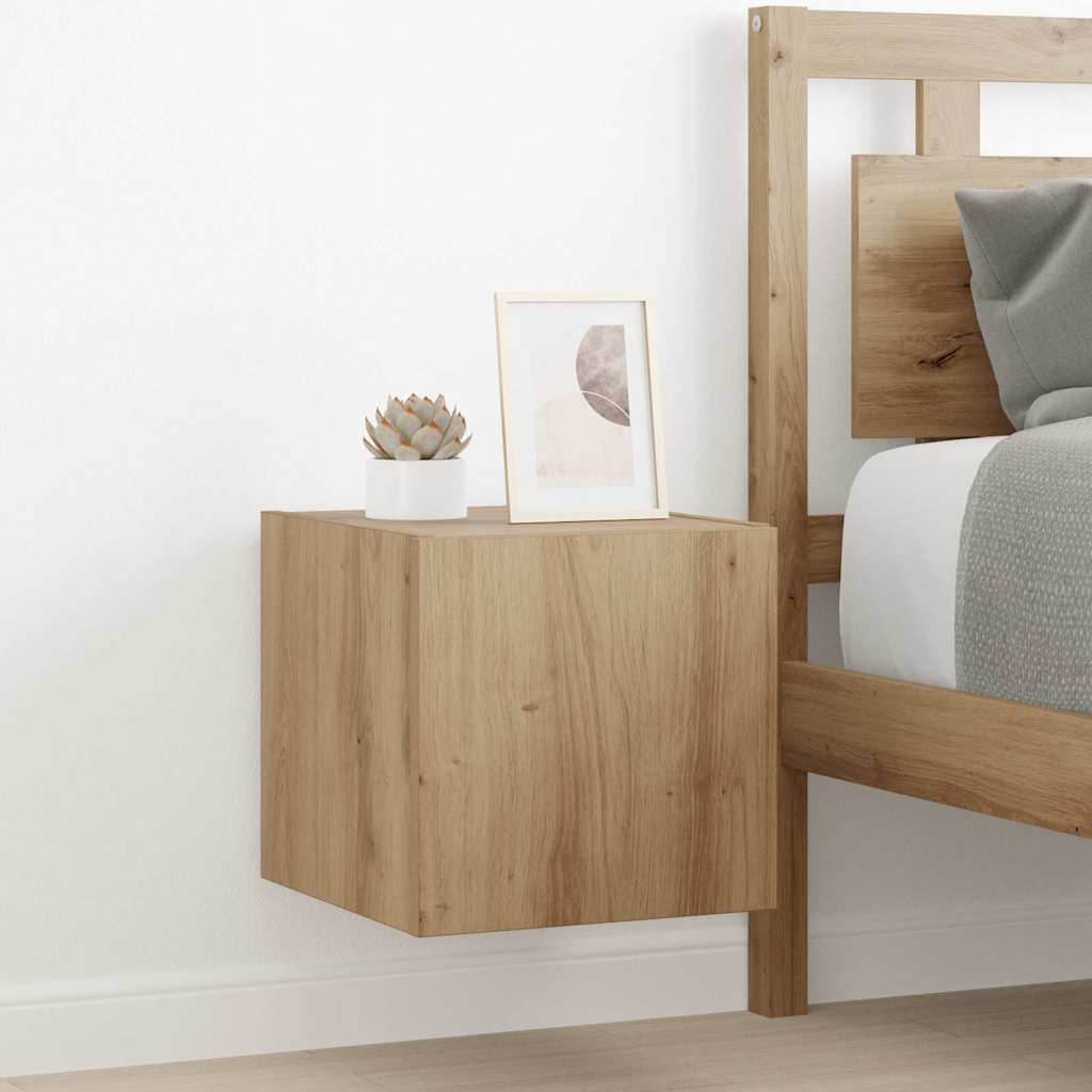 TV Wandkast Ambachtelijk eiken 30,5 x 35 x 30 cm Bewerkt hout is nu te koop bij PeponiXL, paradijselijk wonen!