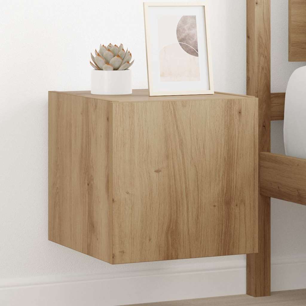TV Wandkast Ambachtelijk eiken 30,5 x 35 x 30 cm Bewerkt hout is nu te koop bij PeponiXL, paradijselijk wonen!