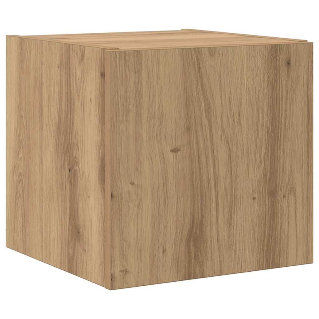TV Wandkast Ambachtelijk eiken 30,5 x 35 x 30 cm Bewerkt hout is nu te koop bij PeponiXL, paradijselijk wonen!