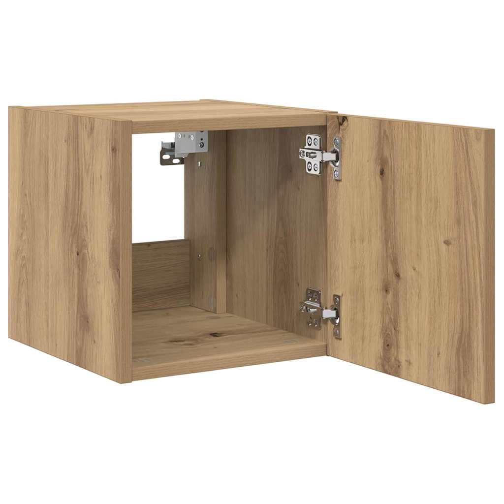 TV Wandkast Ambachtelijk eiken 30,5 x 35 x 30 cm Bewerkt hout is nu te koop bij PeponiXL, paradijselijk wonen!