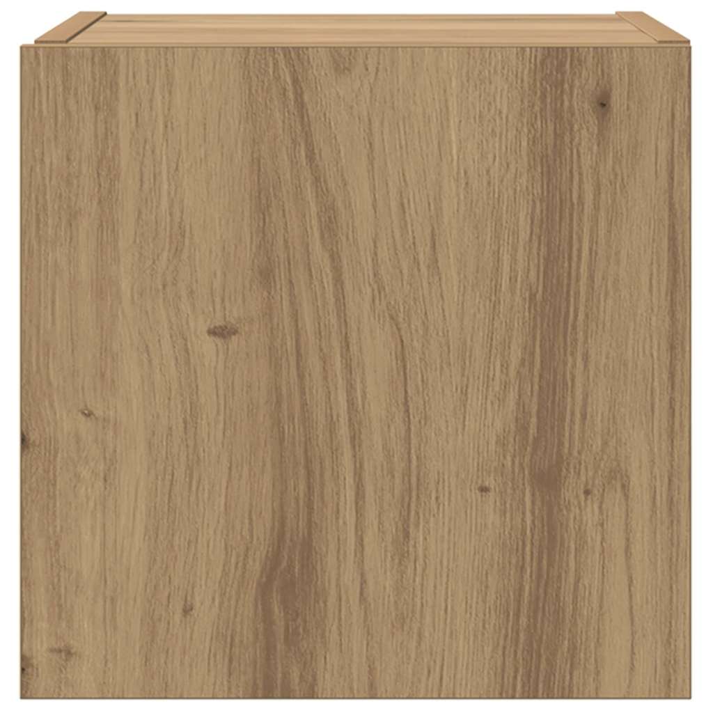 TV Wandkast Ambachtelijk eiken 30,5 x 35 x 30 cm Bewerkt hout is nu te koop bij PeponiXL, paradijselijk wonen!