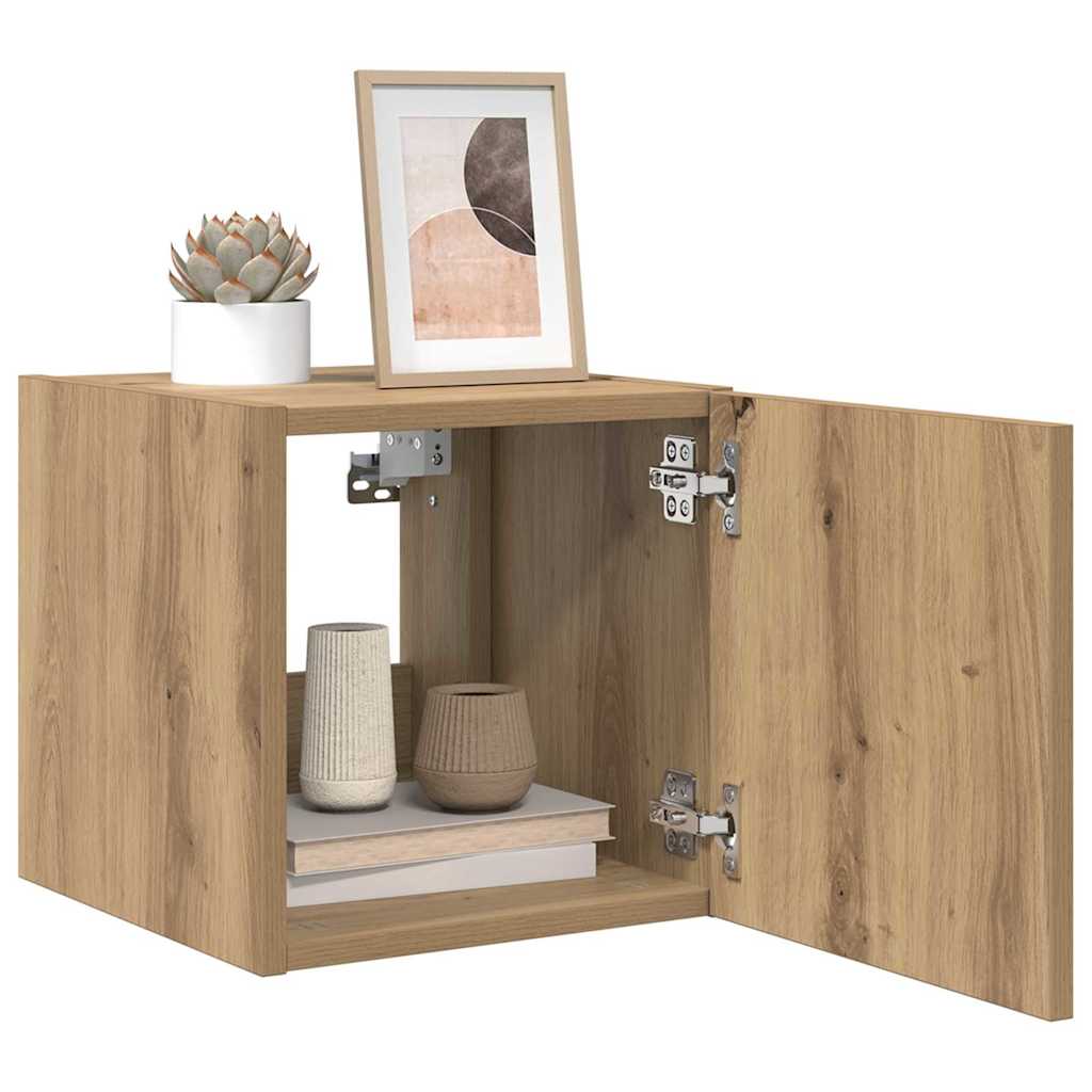 TV Wandkast Ambachtelijk eiken 30,5 x 35 x 30 cm Bewerkt hout is nu te koop bij PeponiXL, paradijselijk wonen!
