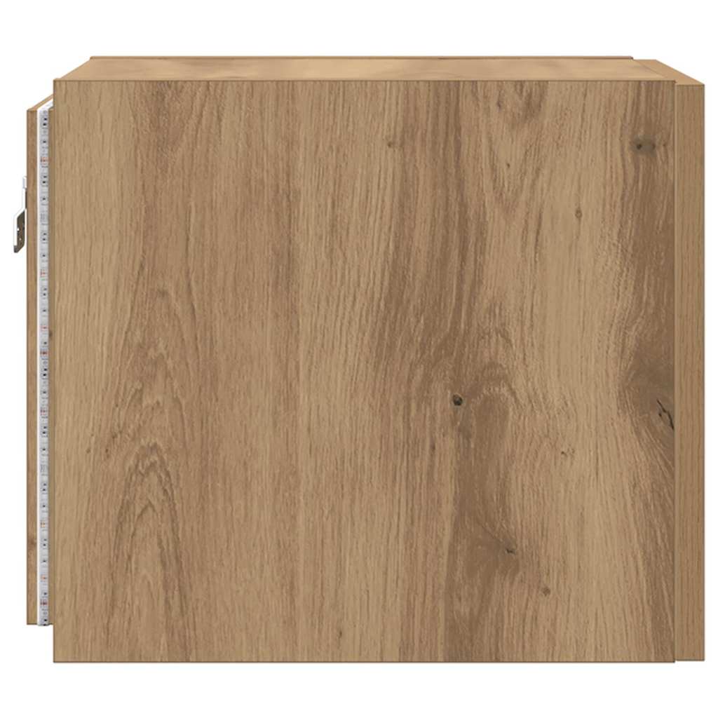 TV Wandkast Ambachtelijk eiken 30,5 x 35 x 30 cm Bewerkt hout is nu te koop bij PeponiXL, paradijselijk wonen!