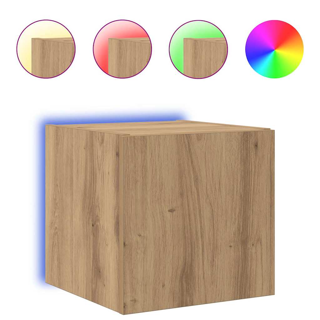 TV Wandkast Ambachtelijk eiken 30,5 x 35 x 30 cm Bewerkt hout is nu te koop bij PeponiXL, paradijselijk wonen!
