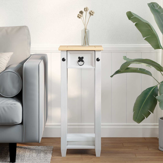 Plantenstandaard Wit 30 x 30 x 73 cm Massief grenenhout is nu te koop bij PeponiXL, paradijselijk wonen!