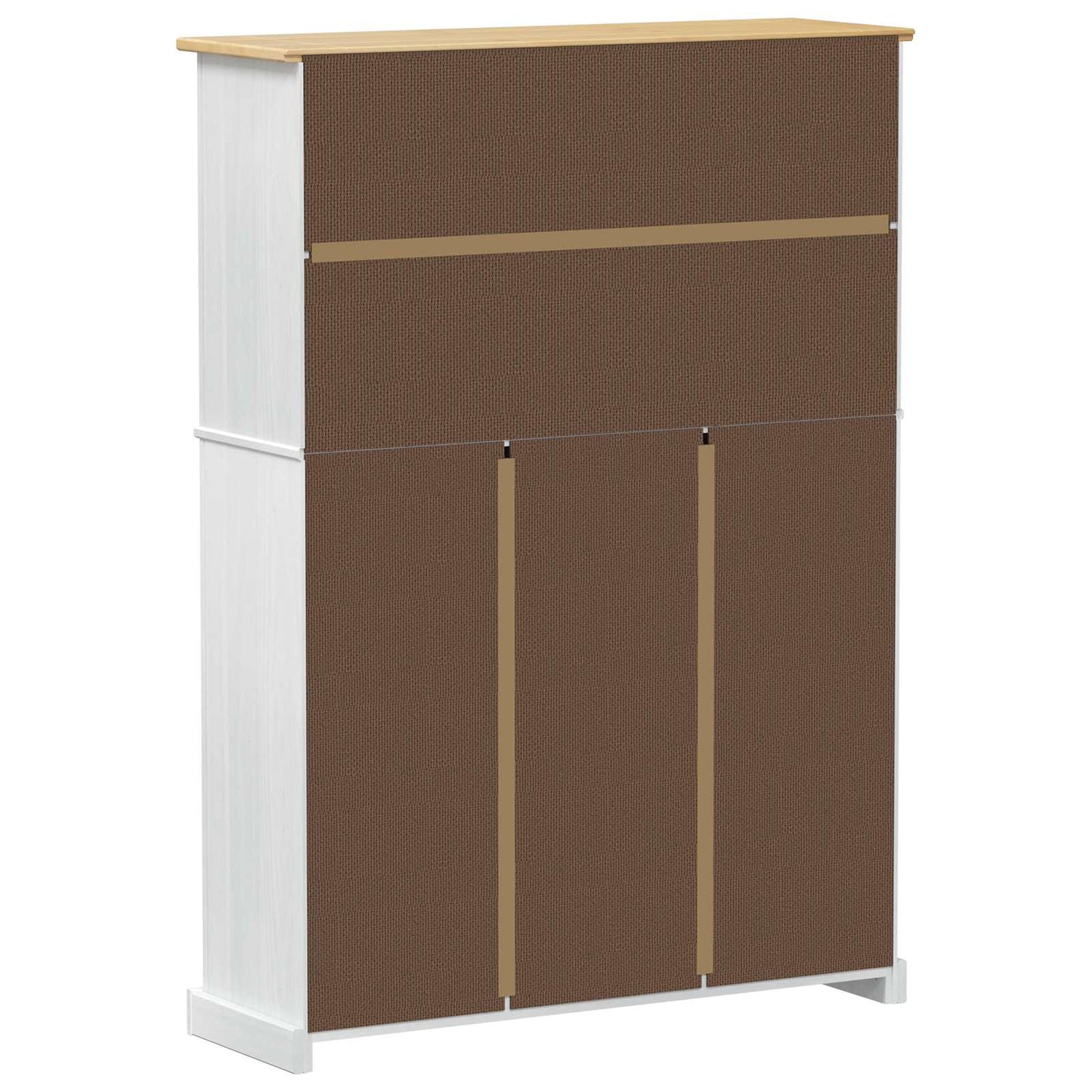 Schoenenkast Corona Wit 99 x 32 x 138 cm Massief grenenhout is nu te koop bij PeponiXL, paradijselijk wonen!