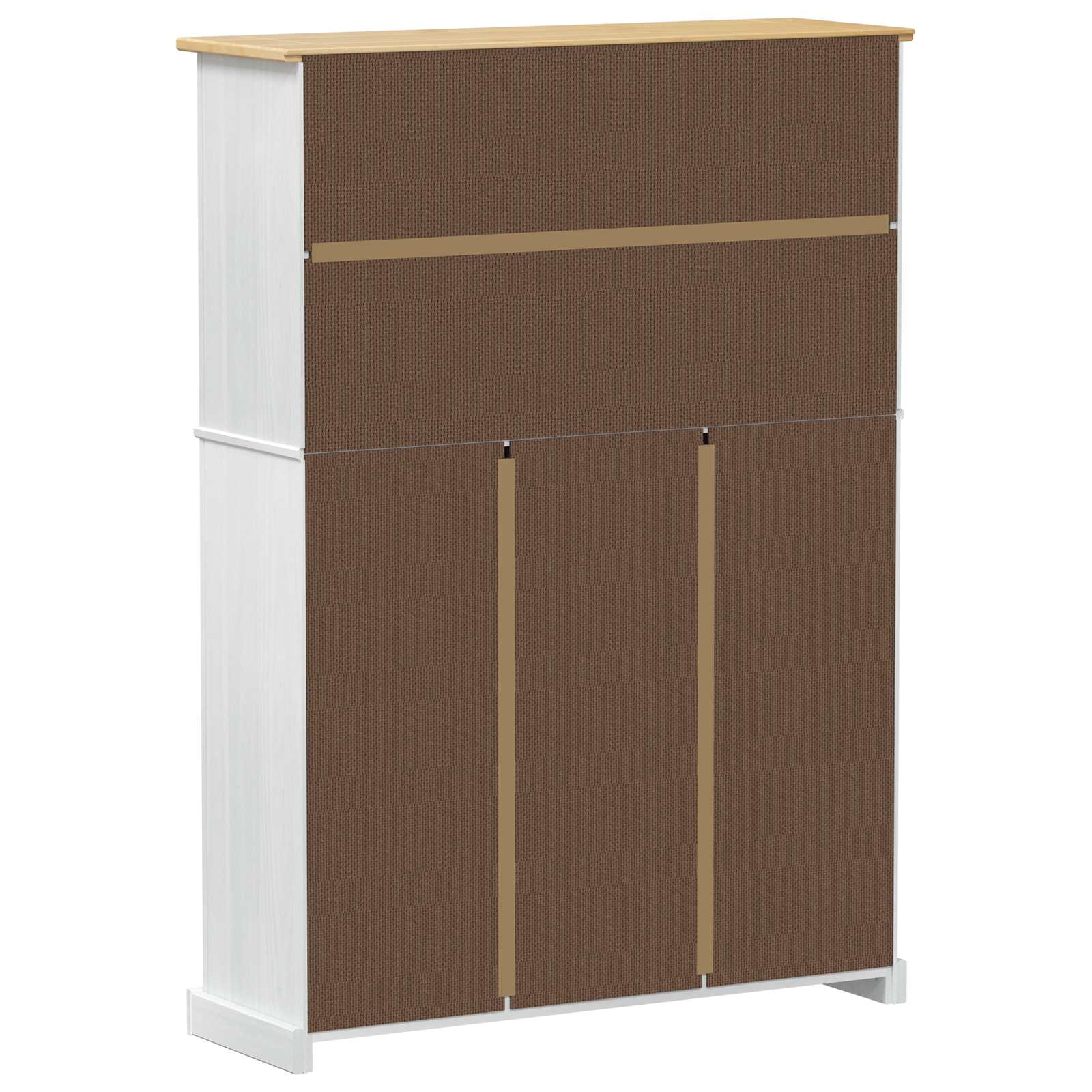 Schoenenkast Corona Wit 99 x 32 x 138 cm Massief grenenhout is nu te koop bij PeponiXL, paradijselijk wonen!