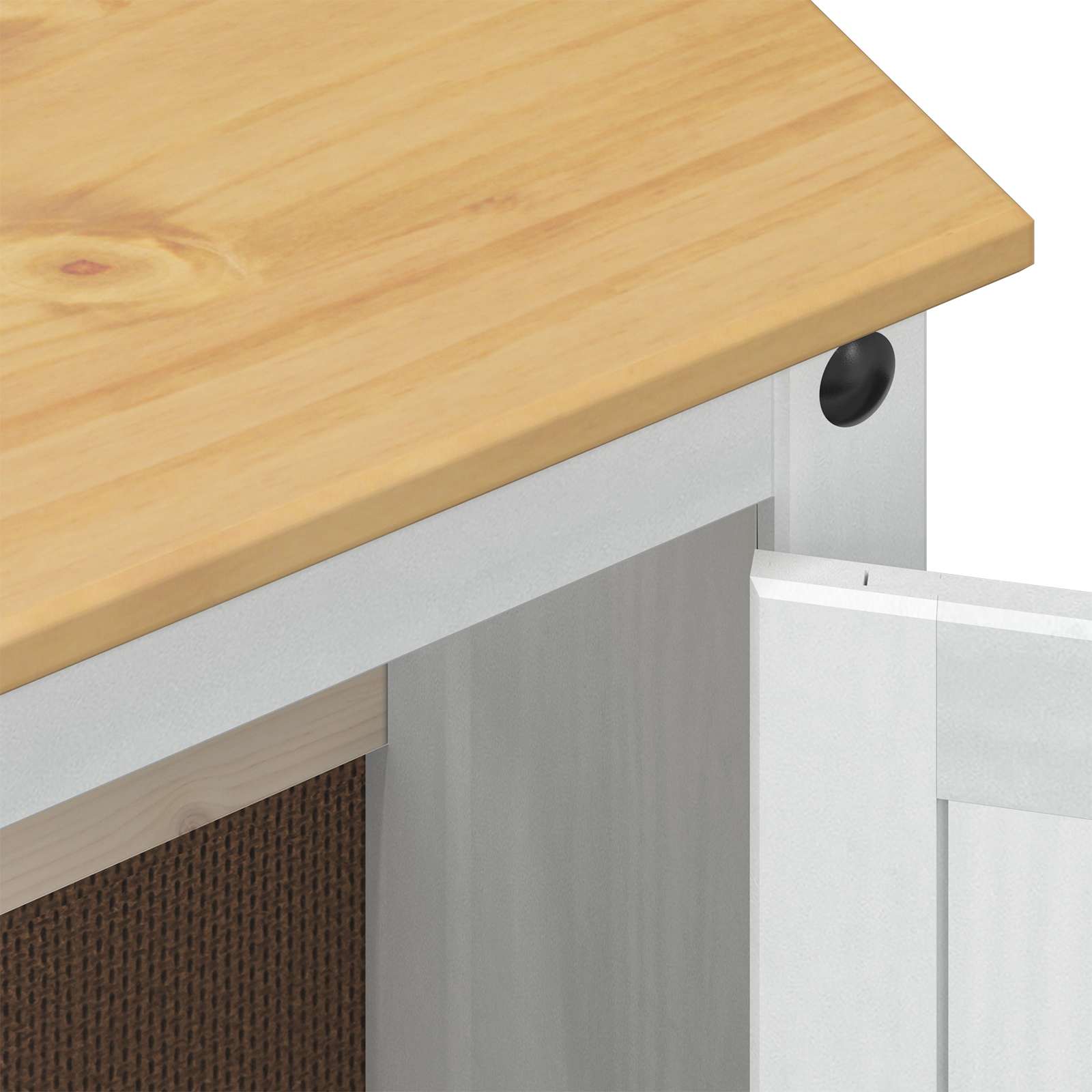 Wastafelkast met plank Wit 73 x 33 x 60 cm Massief grenenhout is nu te koop bij PeponiXL, paradijselijk wonen!