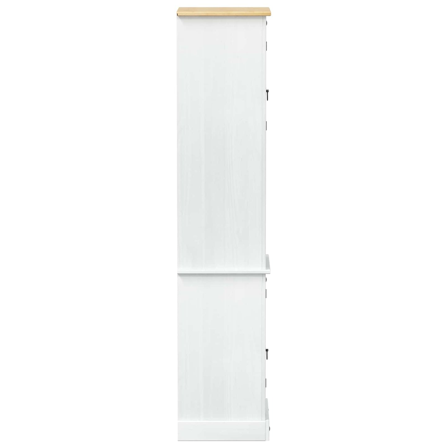 Badkamerkast met plank Wit 50 x 40 x 185 cm Massief grenenhout is nu te koop bij PeponiXL, paradijselijk wonen!
