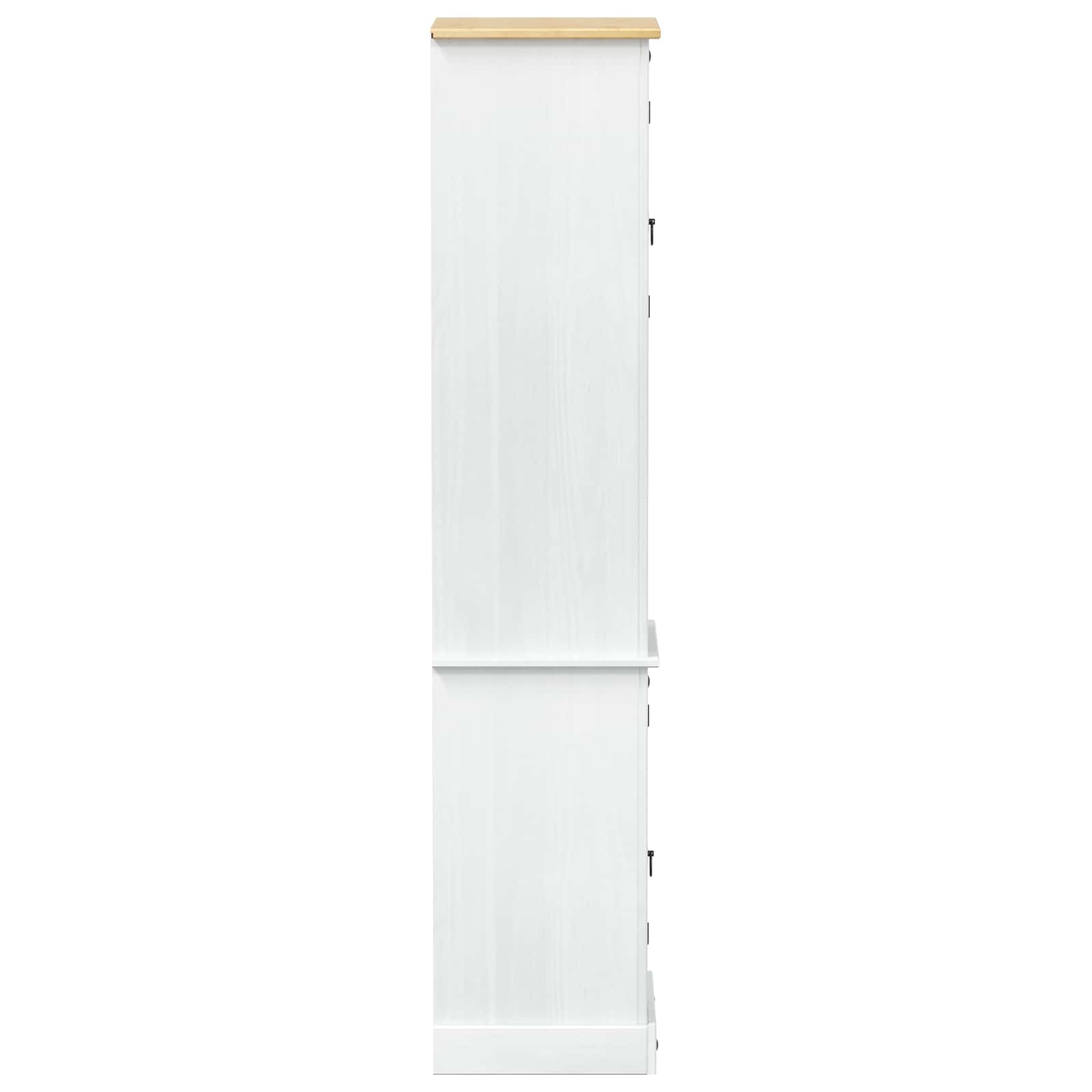 Badkamerkast met plank Wit 50 x 40 x 185 cm Massief grenenhout is nu te koop bij PeponiXL, paradijselijk wonen!