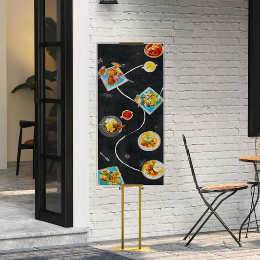 Beurs Displays Goud 30 x 23,5 x 210 cm Staal is nu te koop bij PeponiXL, paradijselijk wonen!