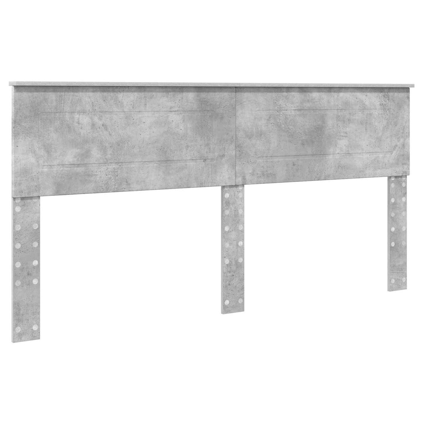 Bedframe met hoofdeinde Beton 180 x 200 cm Bewerkt hout is nu te koop bij PeponiXL, paradijselijk wonen!
