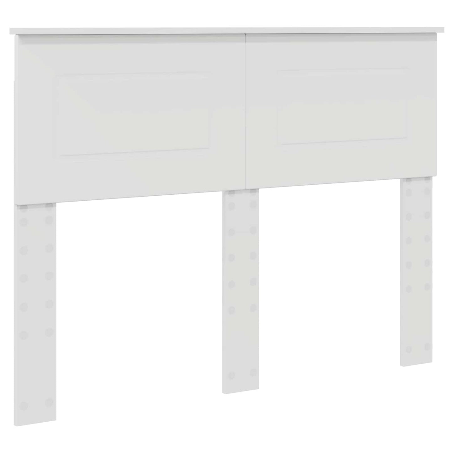 Bedframe met hoofdeinde Wit 120 x 200 cm Bewerkt hout is nu te koop bij PeponiXL, paradijselijk wonen!