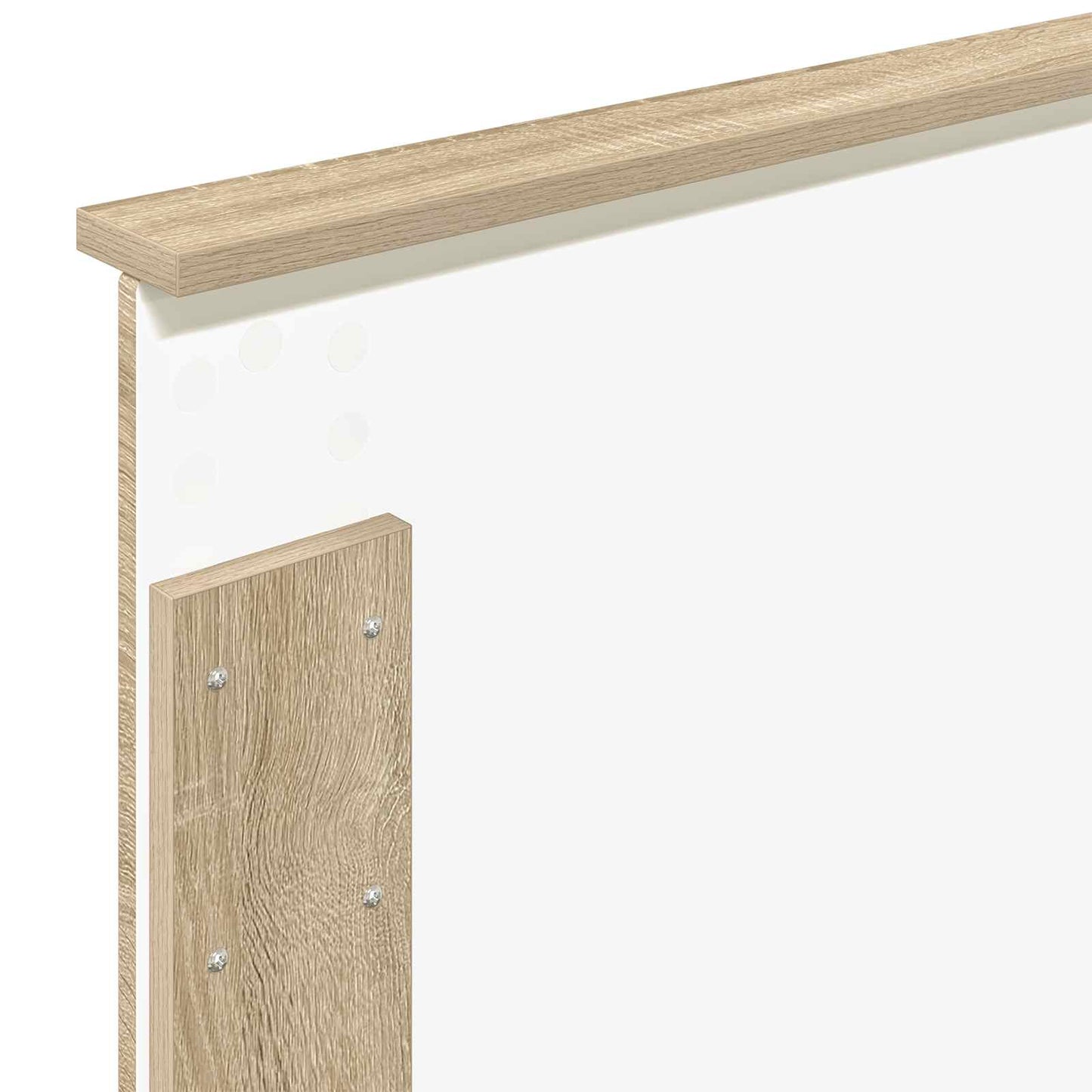 Bedframe met hoofdeinde Sonoma 100 x 200 cm Bewerkt hout is nu te koop bij PeponiXL, paradijselijk wonen!