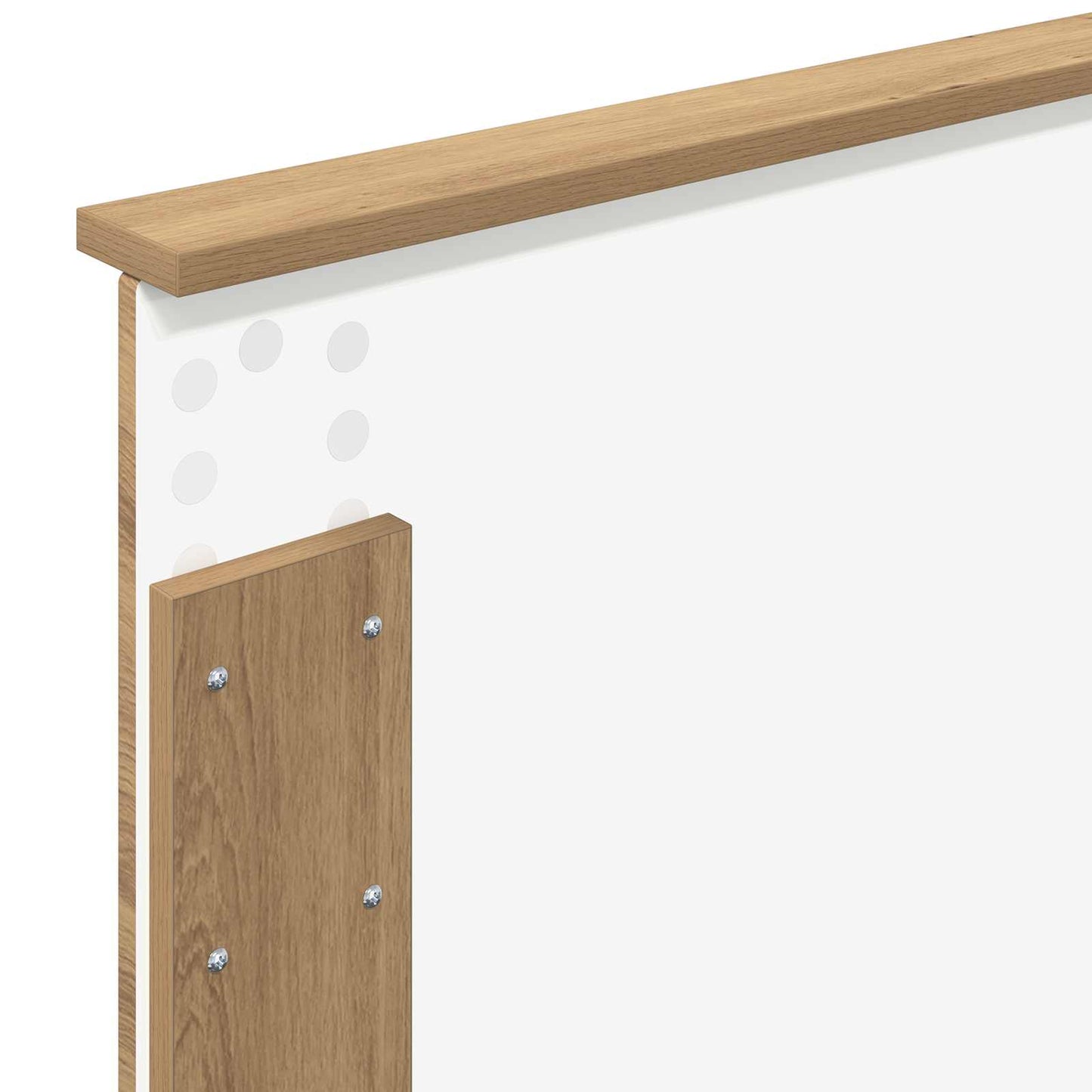 Bedframe Ambachtelijk eiken 100 x 200 cm Bewerkt hout is nu te koop bij PeponiXL, paradijselijk wonen!