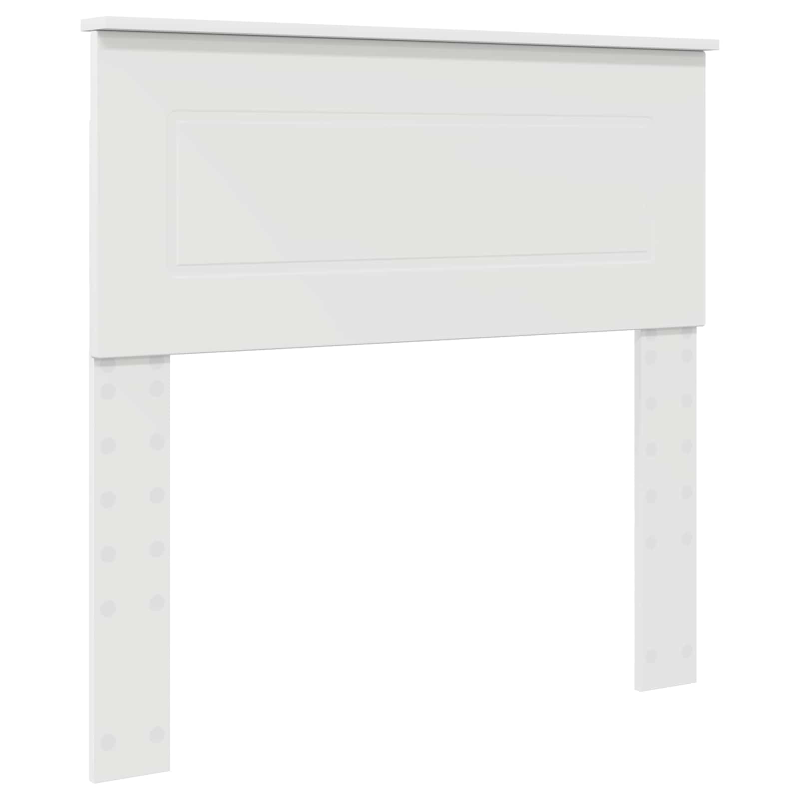 Bedframe met hoofdeinde Wit 75 x 190 cm Bewerkt hout is nu te koop bij PeponiXL, paradijselijk wonen!