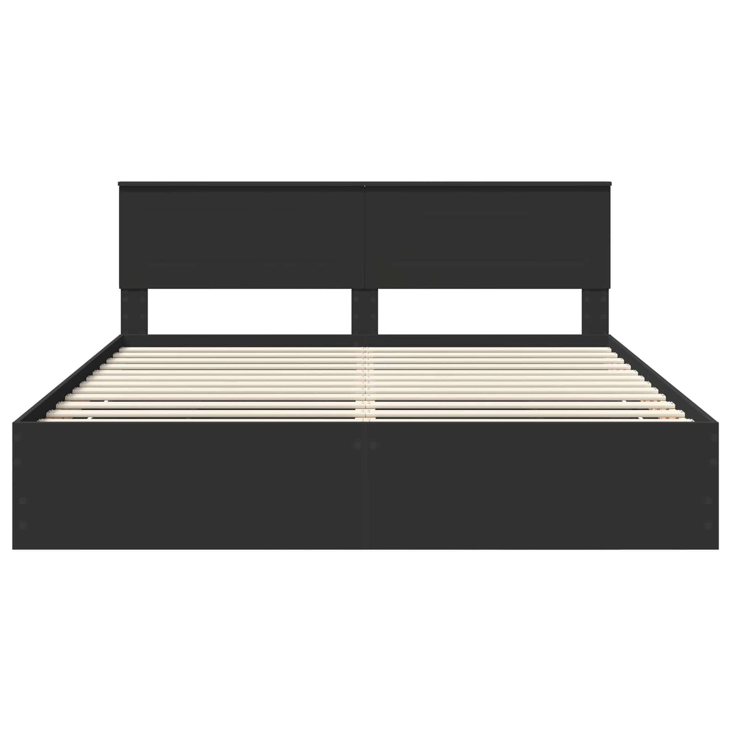 Bedframe met lade met opslag Zwart 180 x 200 cm Ingenieurshout is nu te koop bij PeponiXL, paradijselijk wonen!