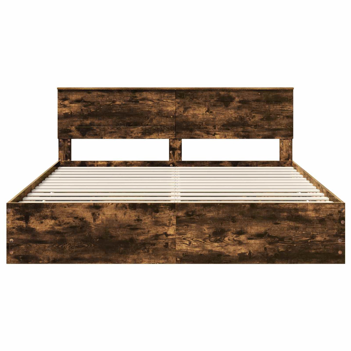 Bedframe met lade Gerookt eiken 180 x 200 cm Ingenieurshout is nu te koop bij PeponiXL, paradijselijk wonen!
