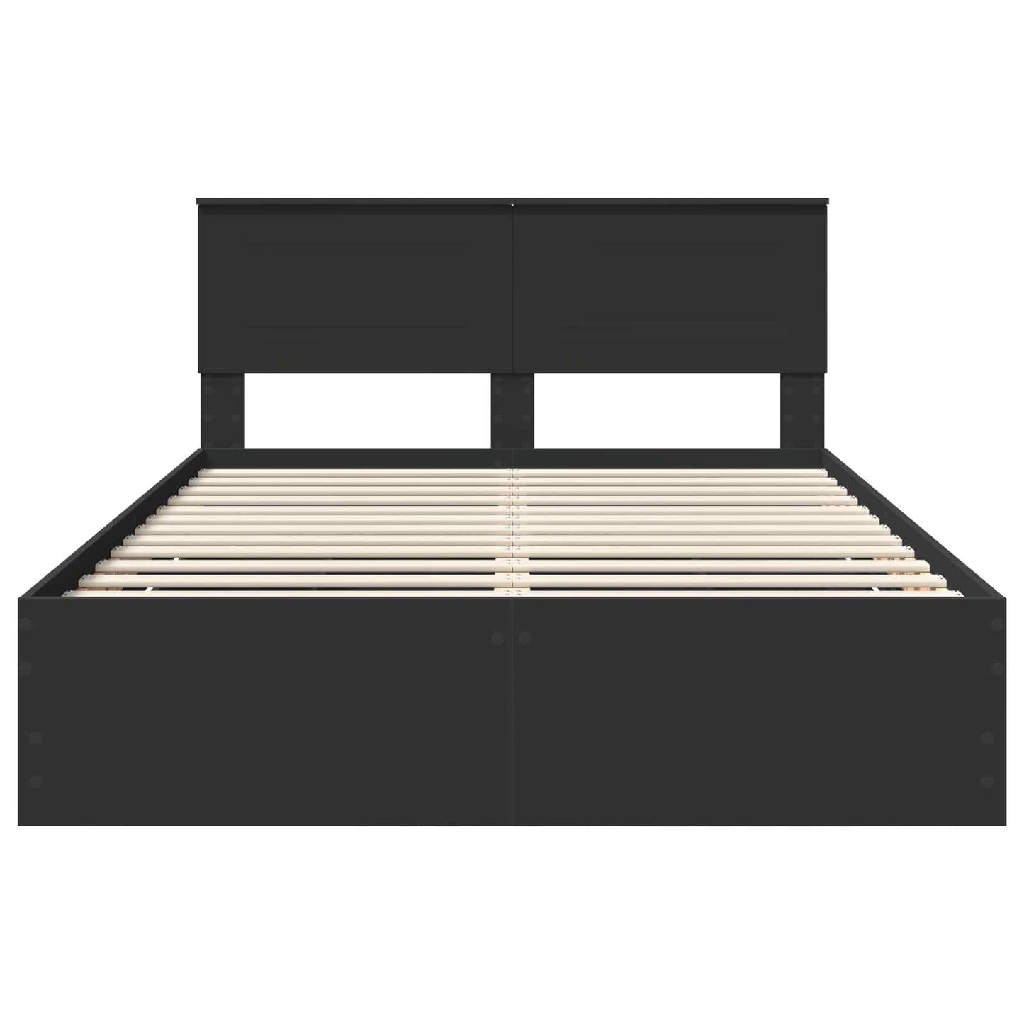 Bedframe met lade met opslag Zwart 160 x 200 cm Ingenieurshout is nu te koop bij PeponiXL, paradijselijk wonen!