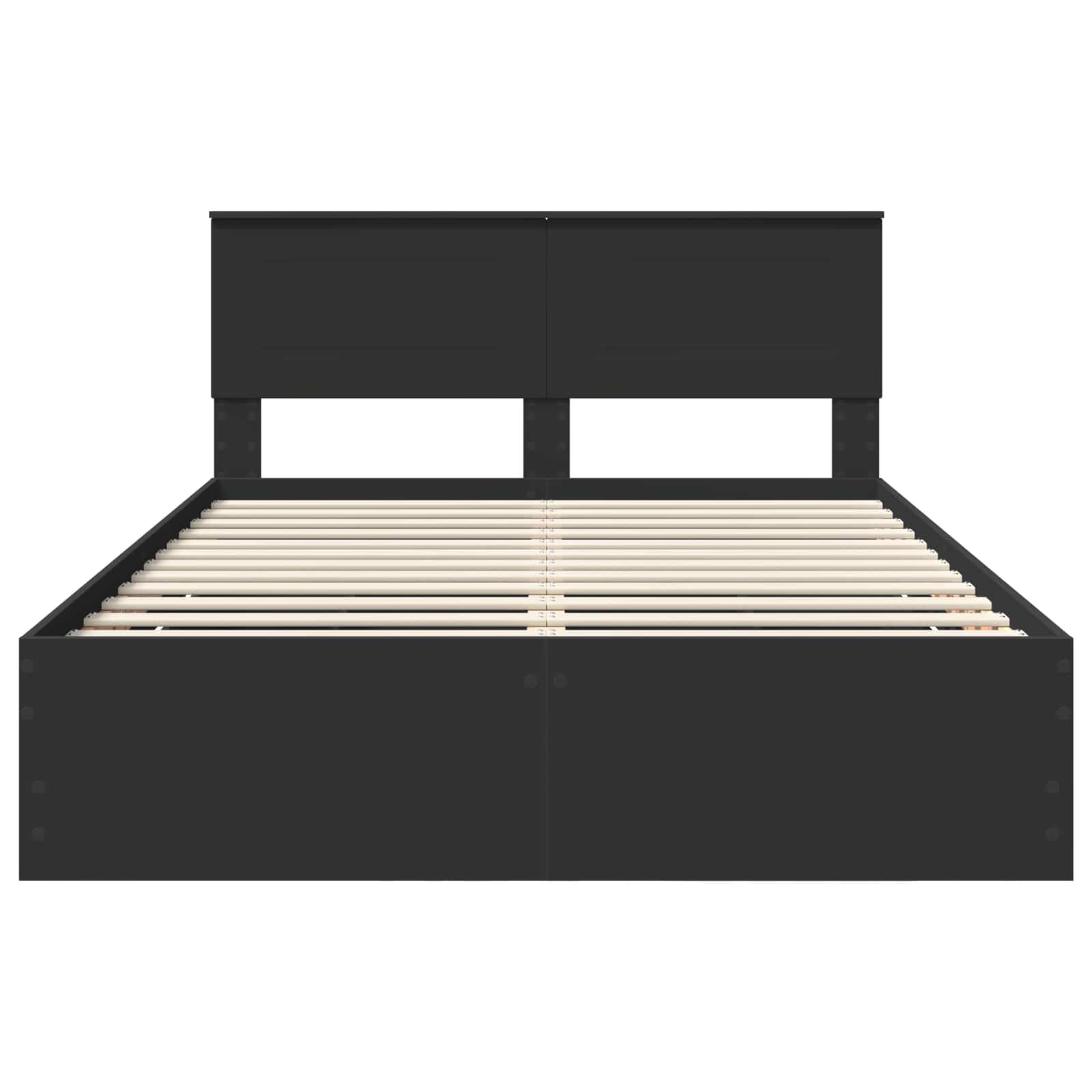 Bedframe met lade met opslag Zwart 160 x 200 cm Ingenieurshout is nu te koop bij PeponiXL, paradijselijk wonen!