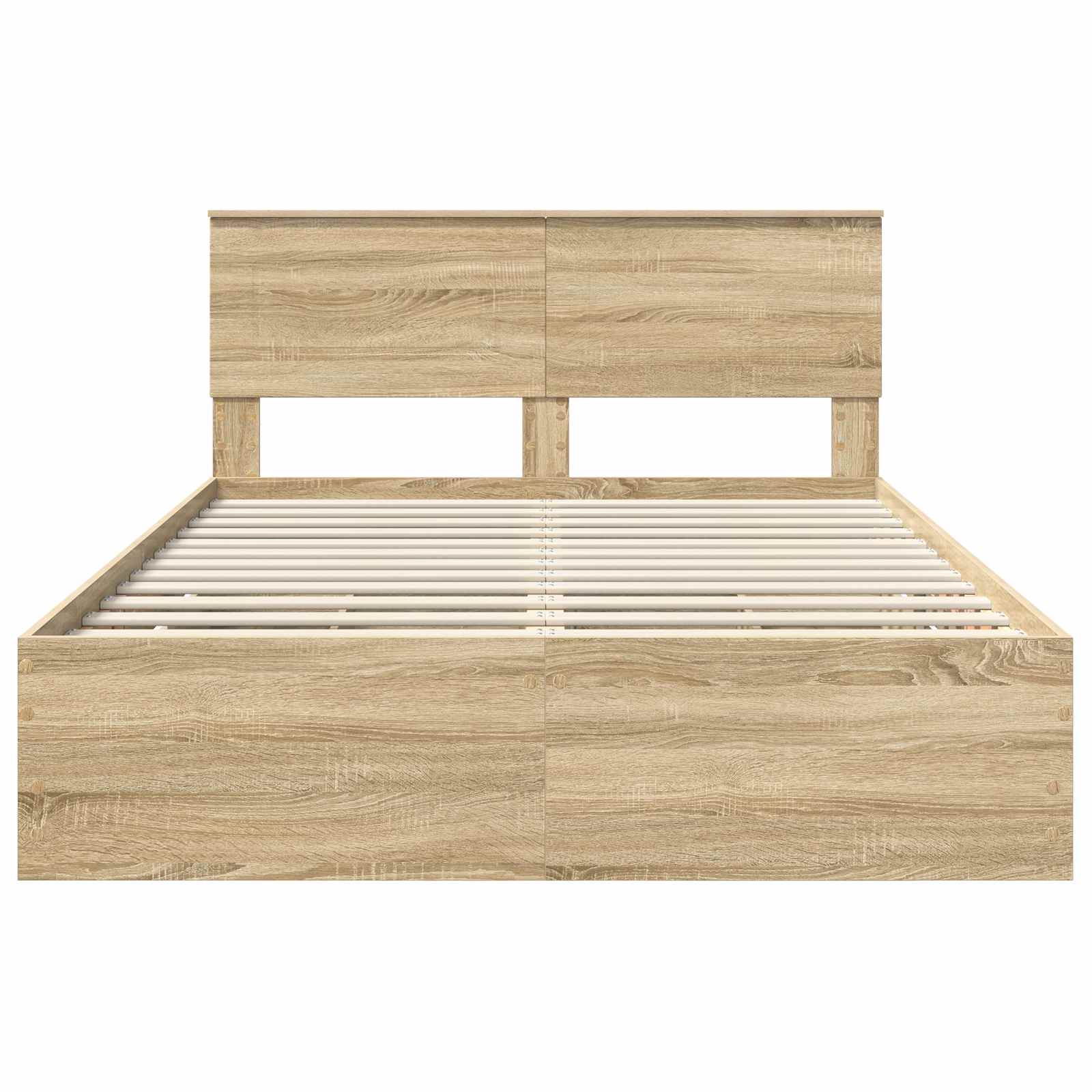 Bedframe met lade Sonoma Eiken 160 x 200 cm Ingenieurshout is nu te koop bij PeponiXL, paradijselijk wonen!