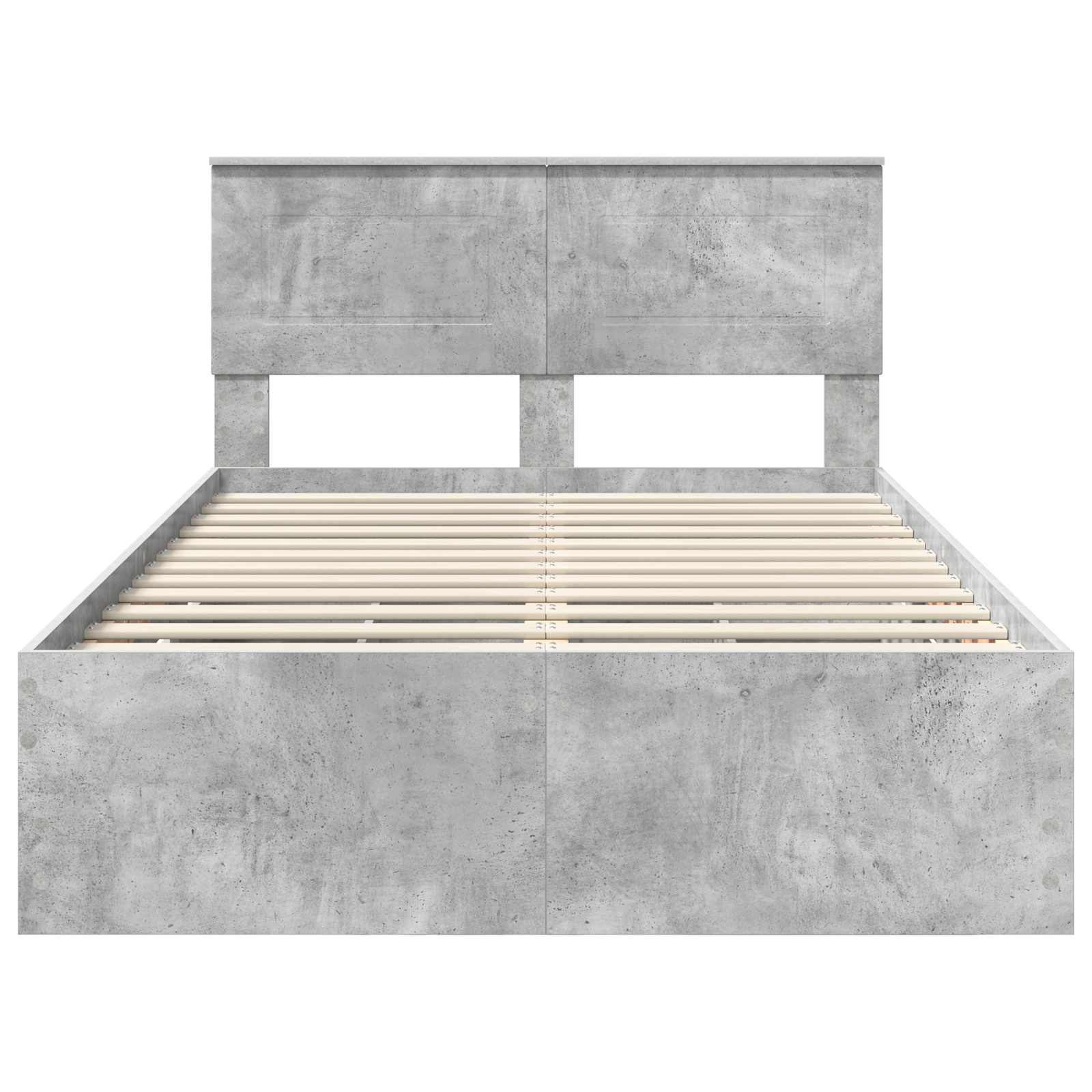 Bedframe met lade Beton Grijs 135 x 190 cm Ingenieurshout is nu te koop bij PeponiXL, paradijselijk wonen!