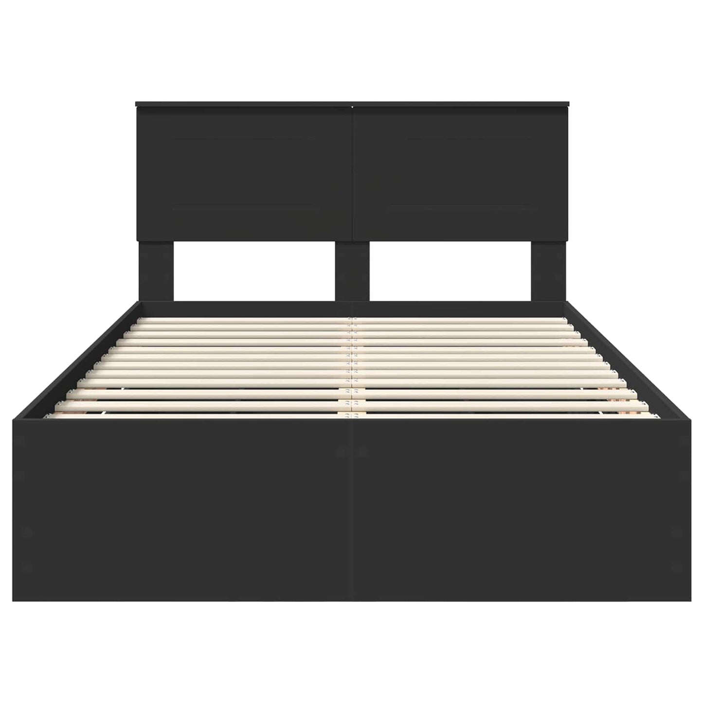 Bedframe met lade met opslag Zwart 120 x 190 cm Ingenieurshout is nu te koop bij PeponiXL, paradijselijk wonen!