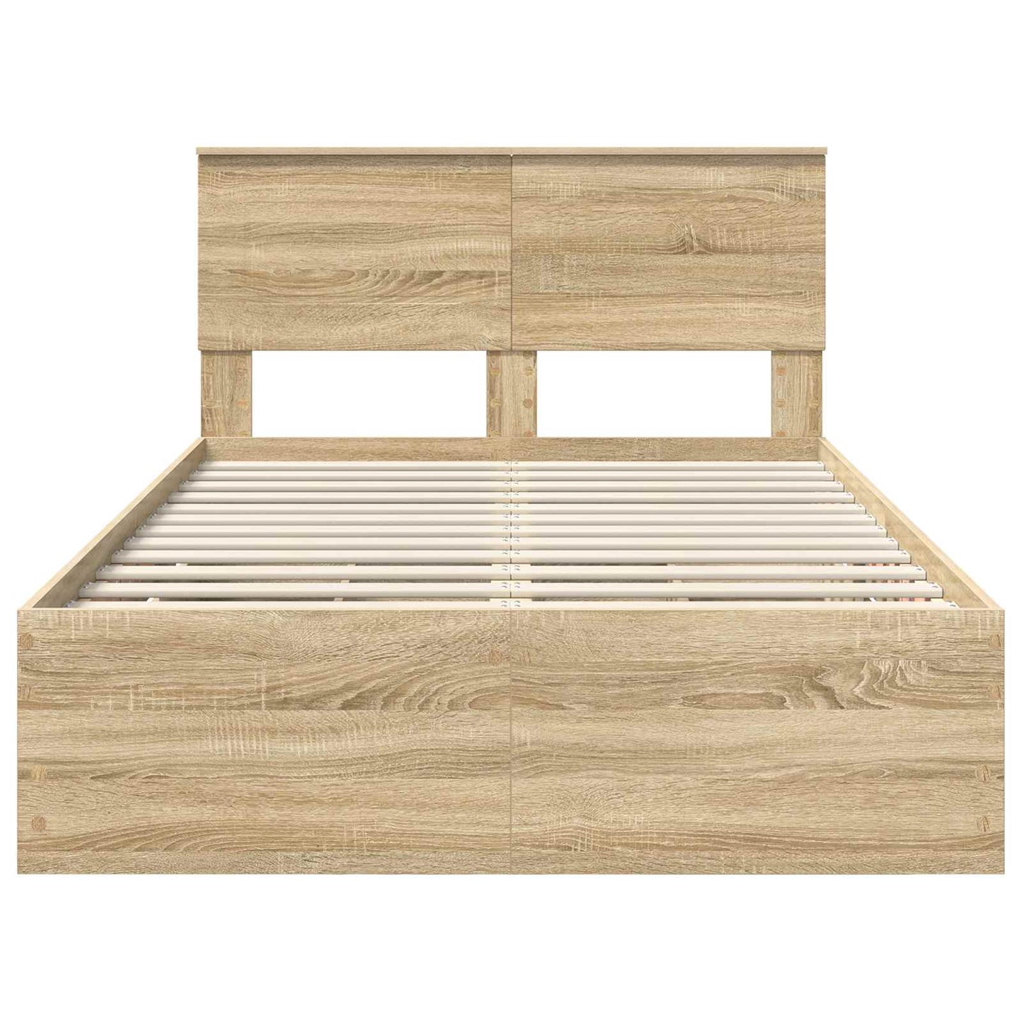 Bedframe met lade Sonoma Eiken 120 x 200 cm Ingenieurshout is nu te koop bij PeponiXL, paradijselijk wonen!