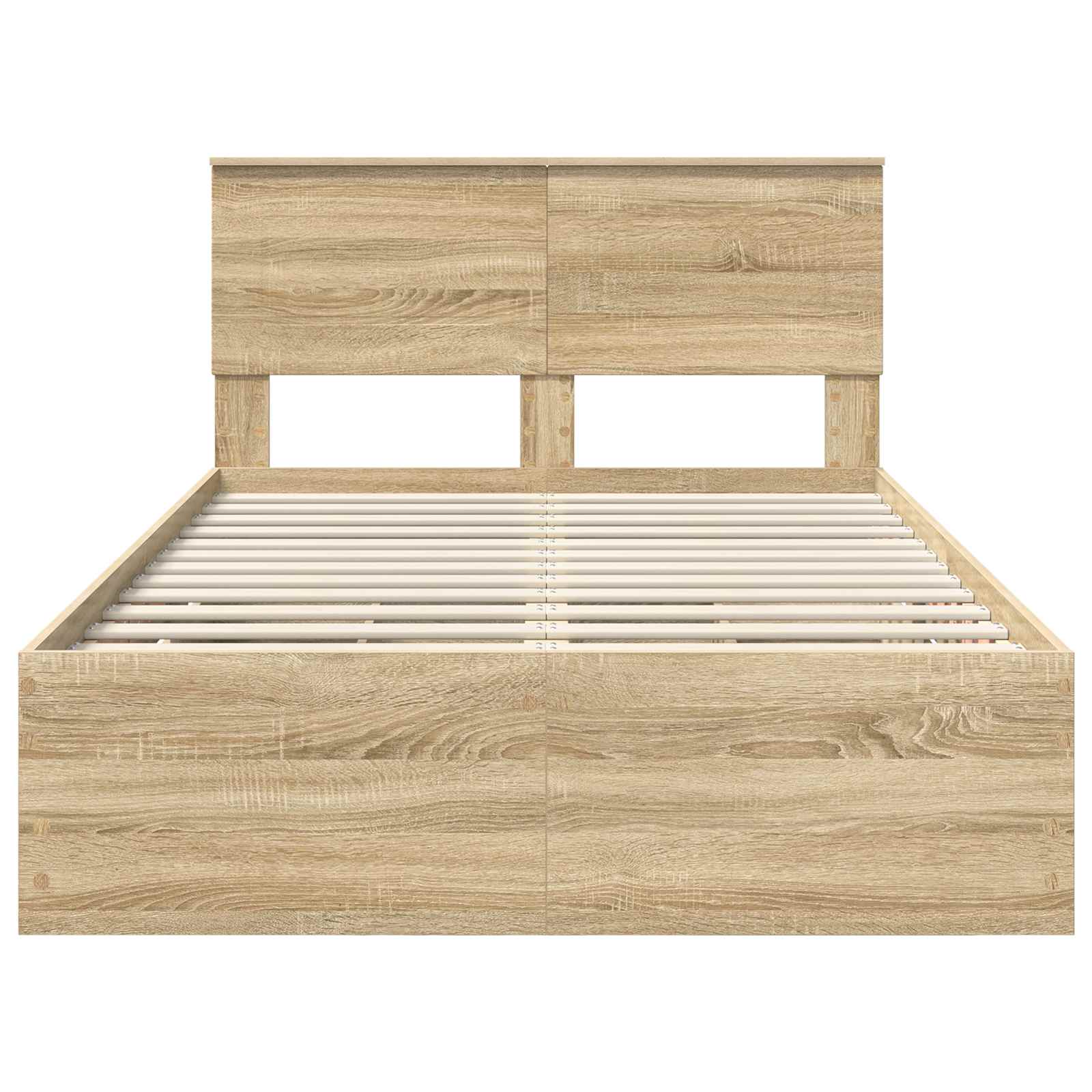Bedframe met lade Sonoma Eiken 120 x 200 cm Ingenieurshout is nu te koop bij PeponiXL, paradijselijk wonen!