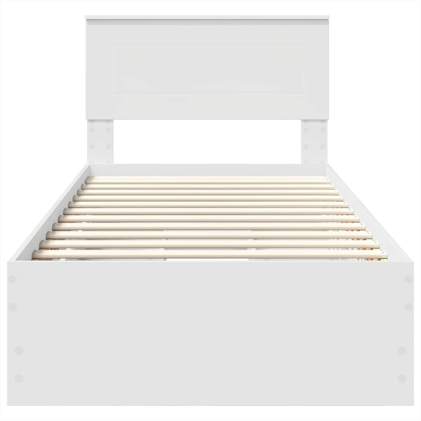 Bedframe met lade met opslag Wit 100 x 200 cm Ingenieurshout is nu te koop bij PeponiXL, paradijselijk wonen!