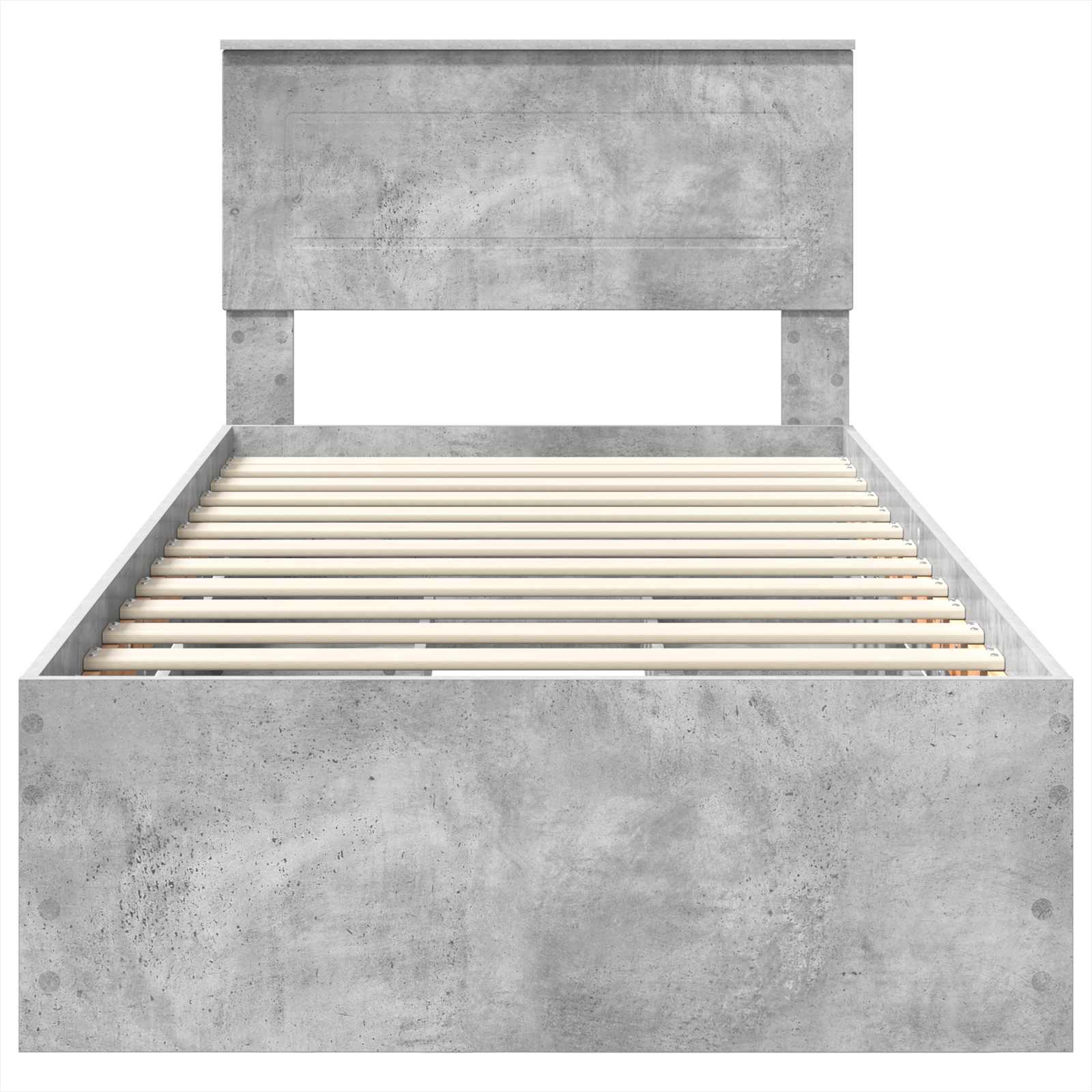 Bedframe met lade Beton Grijs 90 x 190 cm Ingenieurshout is nu te koop bij PeponiXL, paradijselijk wonen!