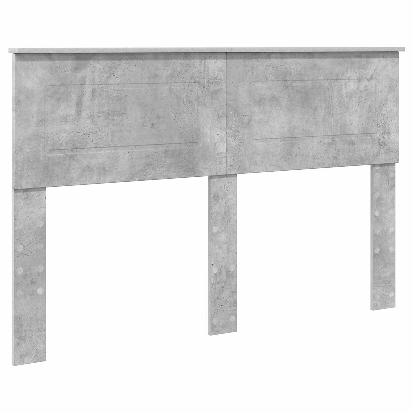 Bedframe met hoofdeinde Beton Grijs 140 x 190 cm Bewerkt hout is nu te koop bij PeponiXL, paradijselijk wonen!
