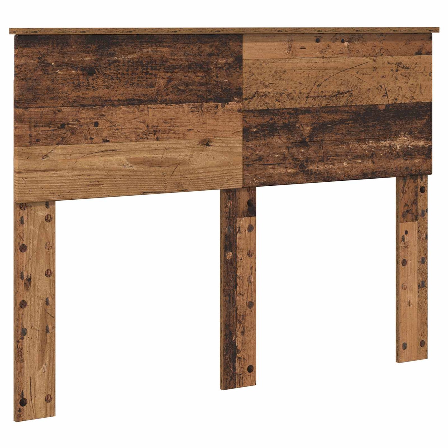 Bedframe met hoofdeinde Oudhout 120 x 190 cm Bewerkt hout is nu te koop bij PeponiXL, paradijselijk wonen!